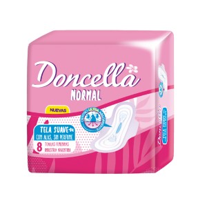 DONCELLA TOALLA C/ALAS S/PER ROSA x 8u